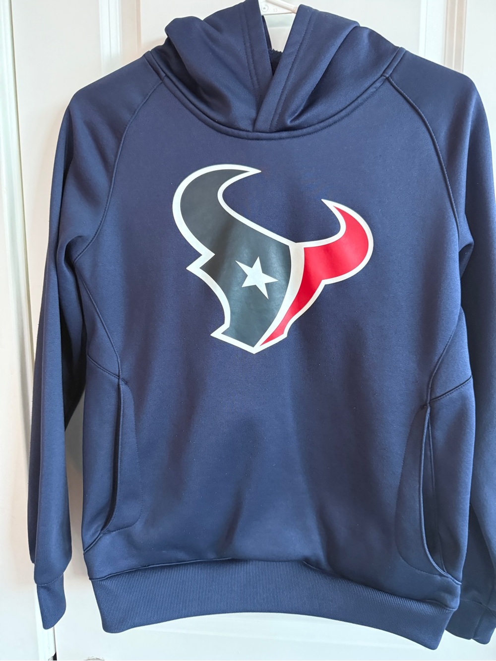 NFL Youth Navy Blue Red White Texans Hoodie Sweatshirt